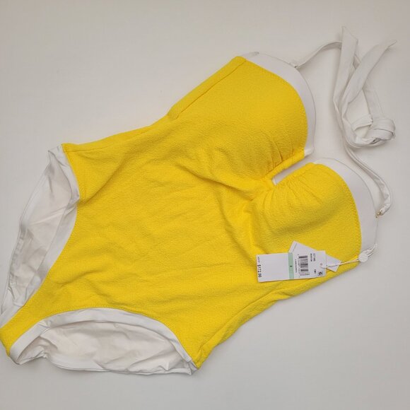 ✨HP✨TRINA TURK Courtside Collection Bandeau One Piece Swimsuit - Size: 8 NEW - Picture 3 of 7